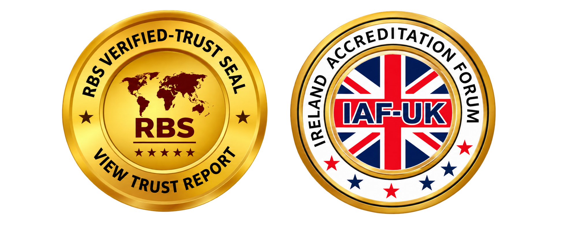 RBS verified and IAF-UK seals