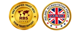 RBS verified and IAF-UK seals